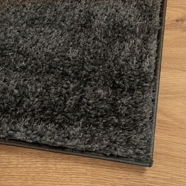 vidaXL Teppe ISTAN lang luv skinnende utseende antrasitt 160x230 cm