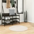 Miniatyrbilde 2 av 11: vidaXL Teppe ISTAN med lang luv skinnende utseende kremhvit Ø 80 cm