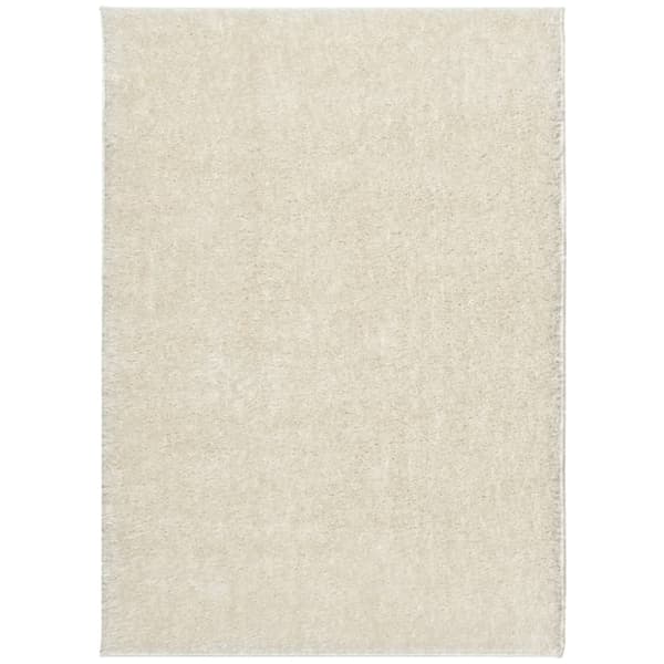 vidaXL Teppe ISTAN med lang luv skinnende utseende kremhvit 240x340 cm