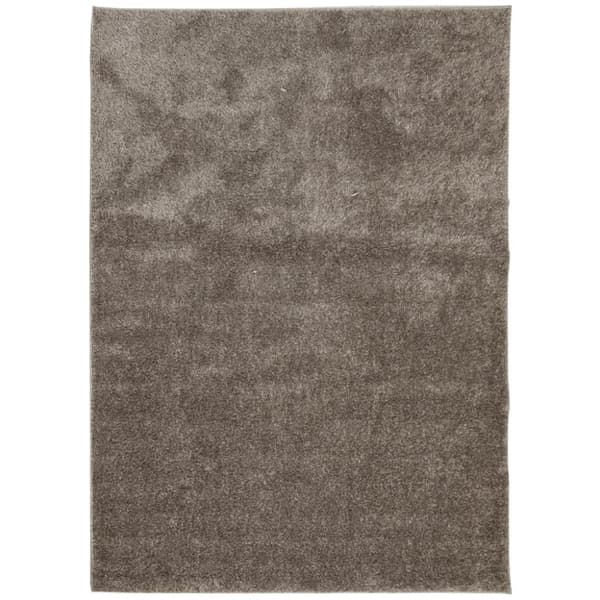 vidaXL gulvtæppe ISTAN 240x340 cm lang luv skinnende look grå