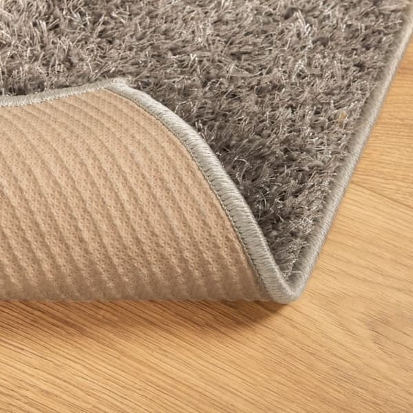 vidaXL Teppe ISTAN med lang luv skinnende utseende grå 140x200 cm