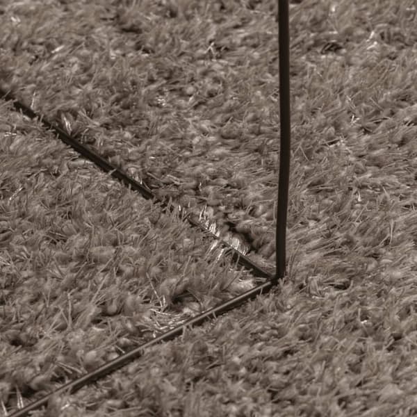 vidaXL Teppe ISTAN med lang luv skinnende utseende grå 140x200 cm