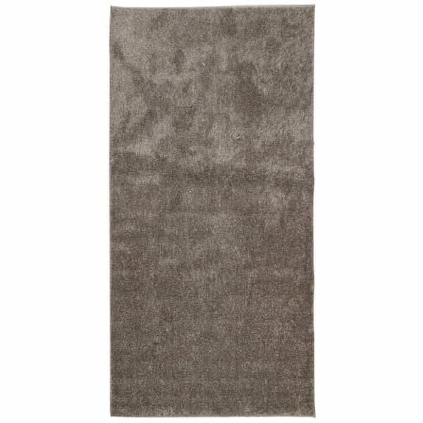 vidaXL gulvtæppe ISTAN 100x200 cm lang luv skinnende look grå