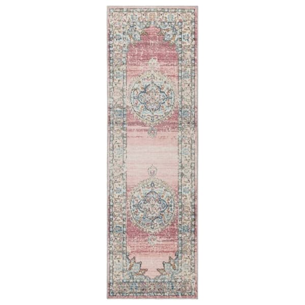 vidaXL gulvtæppe ARBIZU 80x250 cm vintagedesign
