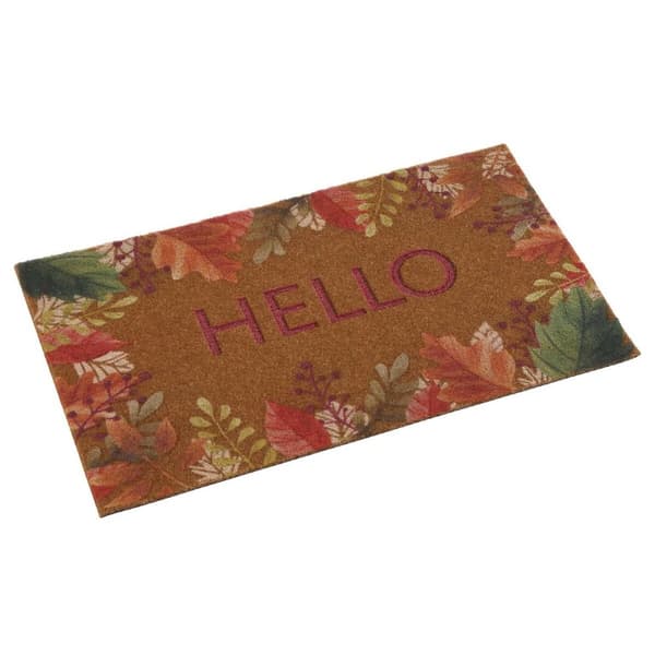 Dörrmatta Versa Hello Blommig Termoplast Kokosfiber 40 x 2 x 70 cm