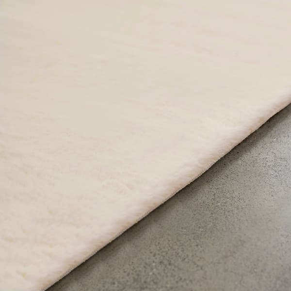 Rabbit Eco Offwhite Tvättbar Pälsmatta