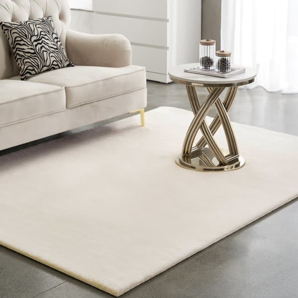 Rabbit Eco Offwhite Tvättbar Pälsmatta