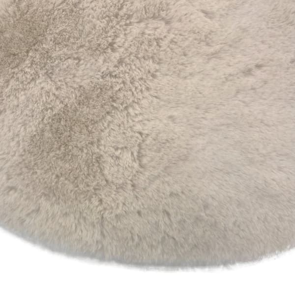 Rabbit Eco Ljusbeige Tvättbar Pälsmatta