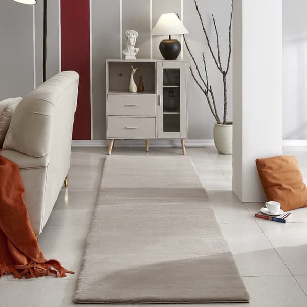 Rabbit Eco Taupe Tvättbar Pälsmatta