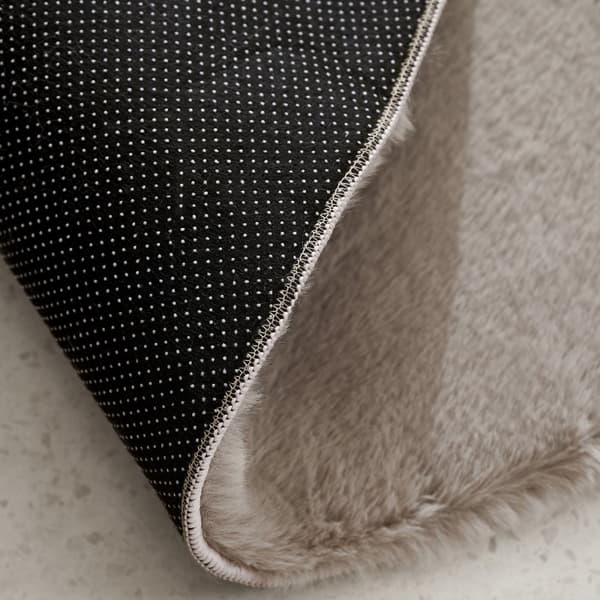 Rabbit Eco Taupe Tvättbar Pälsmatta