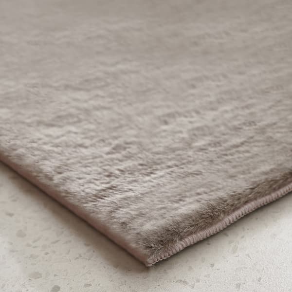 Rabbit Eco Taupe Tvättbar Pälsmatta
