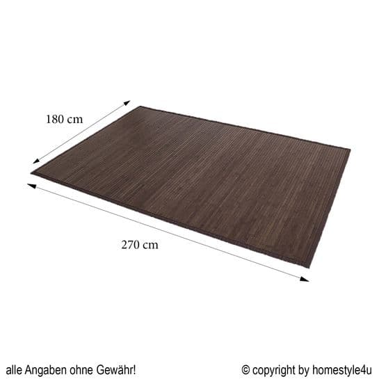 Matto - Bambu - 180x270 cm Tummanruskea