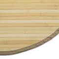 Miniatyrbild 3 av 7: Matta - Rund - Bambu - 120 Cm Ljus
