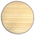 Miniatyrbild 4 av 7: Matta - Rund - Bambu - 120 Cm Ljus