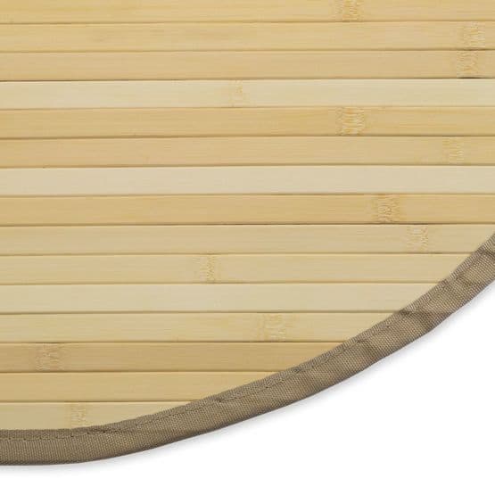 Tæppe - Rundt - Bambus - 150 Cm Lys