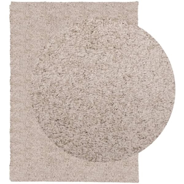 vidaXL Tykt teppe PAMPLONA høy luv moderne beige 200x280 cm