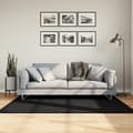 Miniatyrbilde 10 av 10: vidaXL Tykt teppe PAMPLONA høy luv moderne svart 120x170 cm
