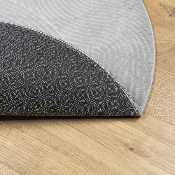 vidaXL Matta IZA kort lugg skandinavisk look grå Ø 80 cm