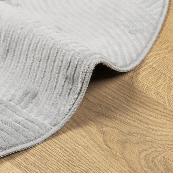 vidaXL Matta IZA kort lugg skandinavisk look grå Ø 80 cm