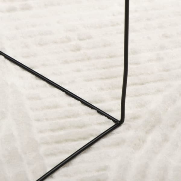 vidaXL Rug IZA kort luv skandinavisk utseende krem 140x200 cm
