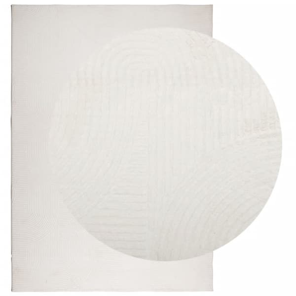 vidaXL Rug IZA kort luv skandinavisk utseende krem 140x200 cm