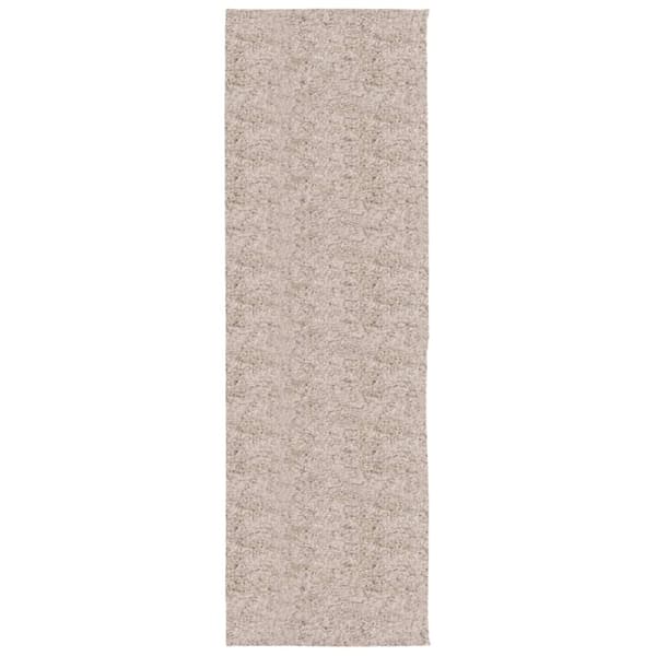 vidaXL Tykt teppe PAMPLONA høy luv moderne beige 80x250 cm