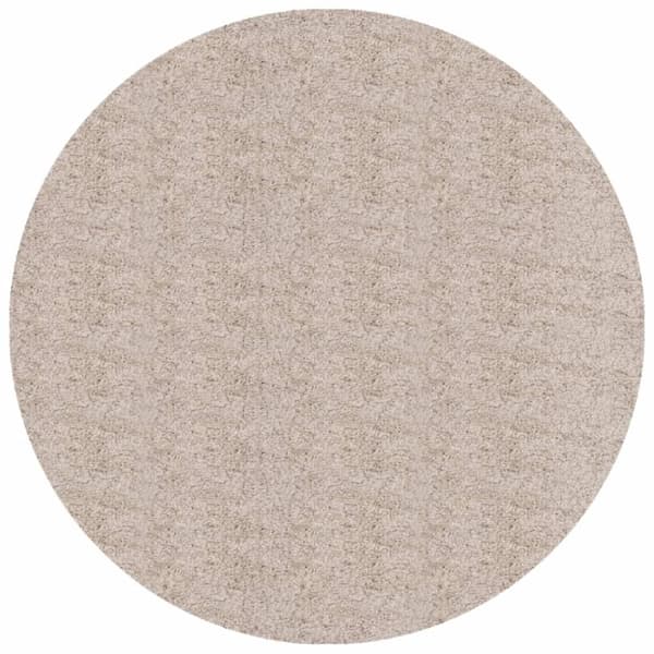 vidaXL Tykt teppe PAMPLONA høy luv moderne beige Ø 100 cm
