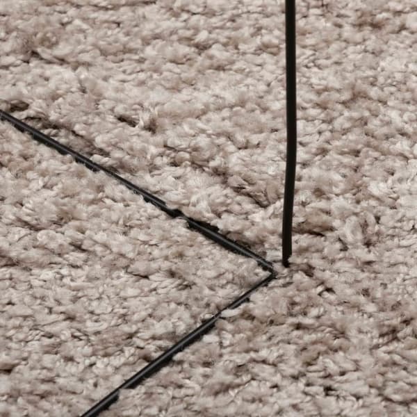 vidaXL Ryamatta PAMPLONA lång lugg modern beige 80x200 cm