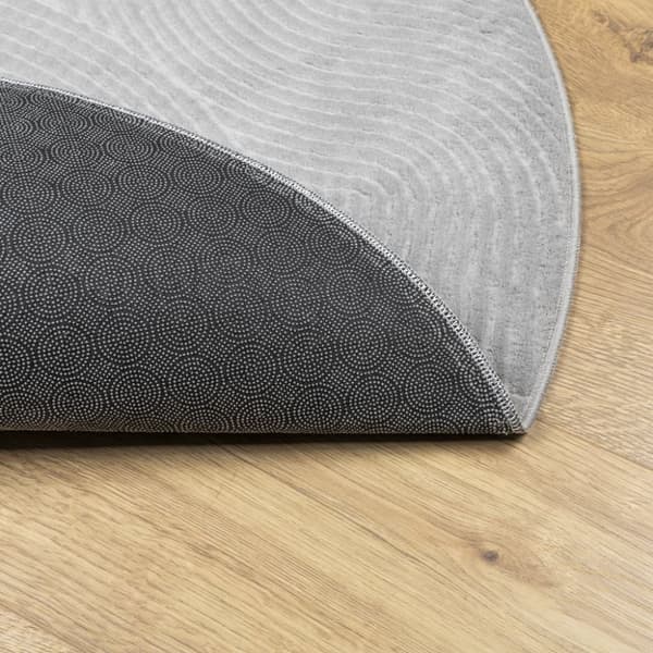 vidaXL Matto IZA lyhytnukkainen Skandinaavinen harmaa Ø 120 cm