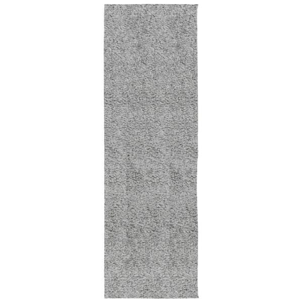 vidaXL Tykt teppe PAMPLONA høy luv moderne grå 80x250 cm
