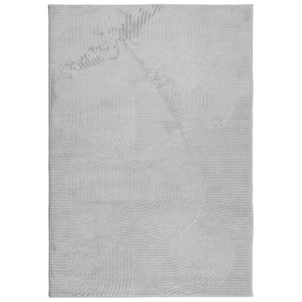vidaXL Rug IZA kort luv skandinavisk utseende grå 120x170 cm