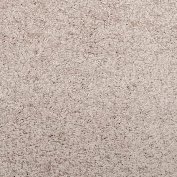vidaXL Tykt teppe PAMPLONA høy luv moderne beige Ø 160 cm