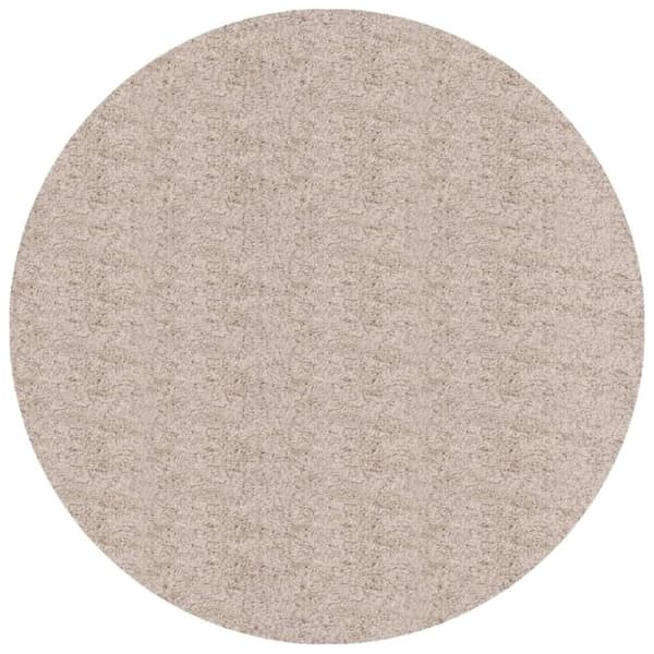 vidaXL Tykt teppe PAMPLONA høy luv moderne beige Ø 160 cm