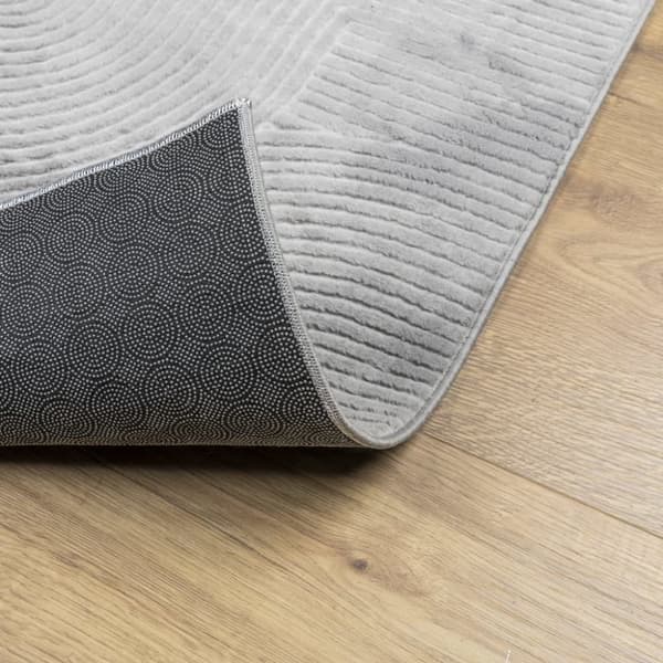 vidaXL Matta IZA kort lugg skandinavisk look grå 100x200 cm