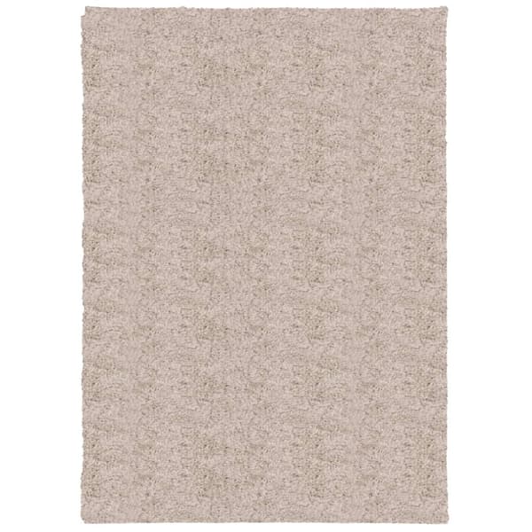 vidaXL Tykt teppe PAMPLONA høy luv moderne beige 120x170 cm