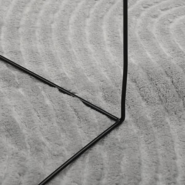 vidaXL Rug IZA kort luv skandinavisk utseende grå 140x200 cm