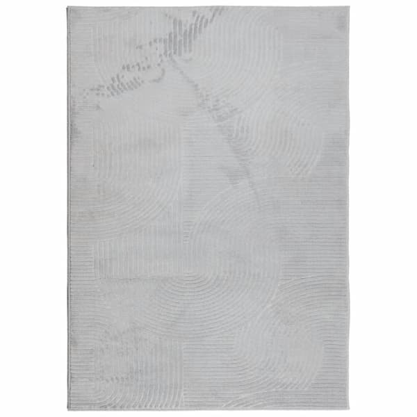 vidaXL Rug IZA kort luv skandinavisk utseende grå 140x200 cm