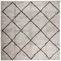 Miniatyrbilde 1 av 10: vidaXL Tykt teppe PAMPLONA høy luv moderne beige antrasitt 120x120 cm