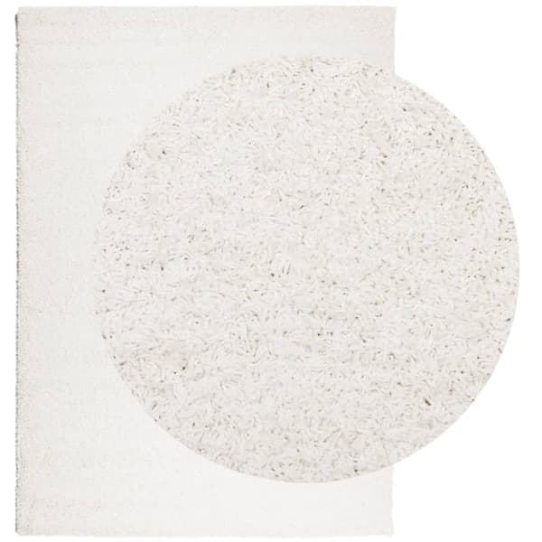 vidaXL Tykt teppe PAMPLONA høy luv moderne kremhvit 200x280 cm