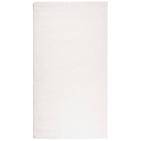 vidaXL shaggy gulvtæppe PAMPLONA 60x110 cm høj luv cremefarvet