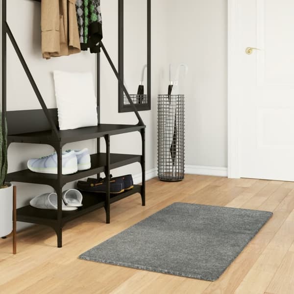 vidaXL Tykt teppe PAMPLONA høy luv moderne grønn 60x110 cm