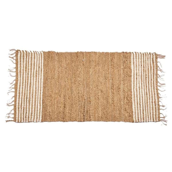 Matto Musta Luonnollinen Raidat 70 x 1 x 140 cm (8 osaa)