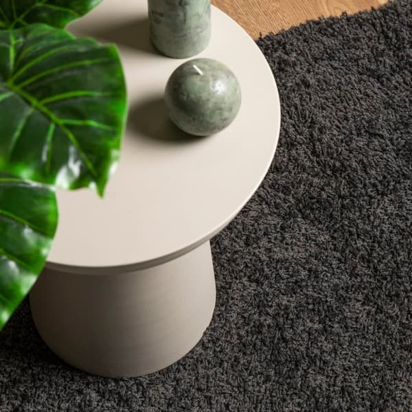 vidaXL Tykt teppe PAMPLONA høy luv moderne antrasitt 80x250 cm