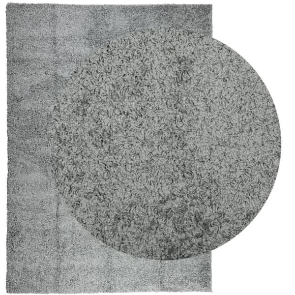 vidaXL Tykt teppe PAMPLONA høy luv moderne grønn 240x340 cm