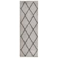 Miniatyrbilde 1 av 10: vidaXL Tykt teppe PAMPLONA høy luv moderne beige antrasitt 80x250 cm