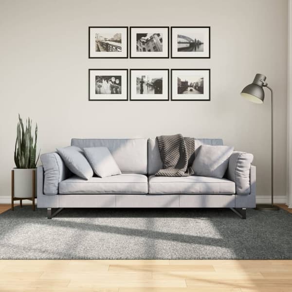 vidaXL Pörrömatto PAMPLONA korkeanukka moderni vihreä 160x230 cm