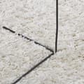 Miniatyrbillede 7 af 10: vidaXL shaggy gulvtæppe PAMPLONA 80x250 cm høj luv cremefarvet