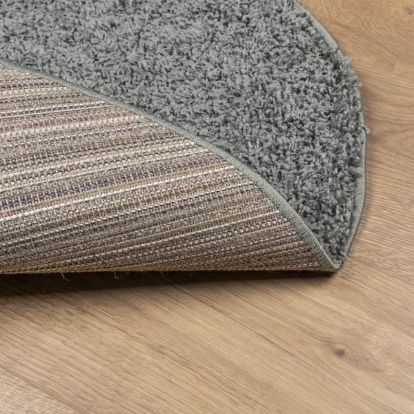 vidaXL Ryamatta PAMPLONA lång lugg modern grön Ø 240 cm