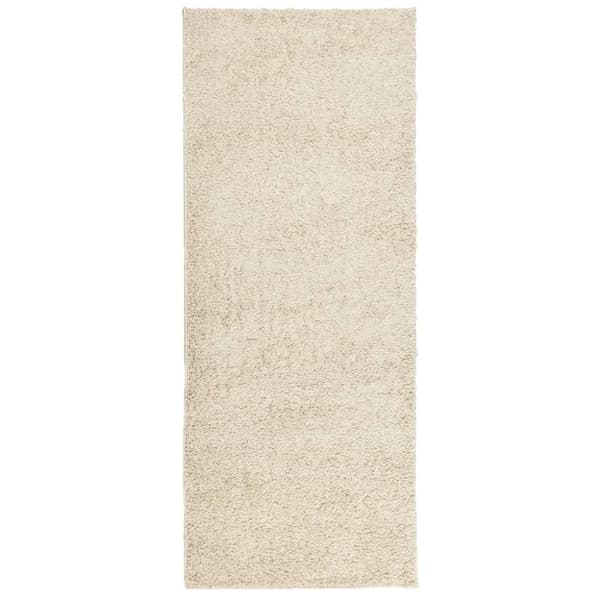 vidaXL Tykt teppe PAMPLONA høy luv moderne gull 80x200 cm