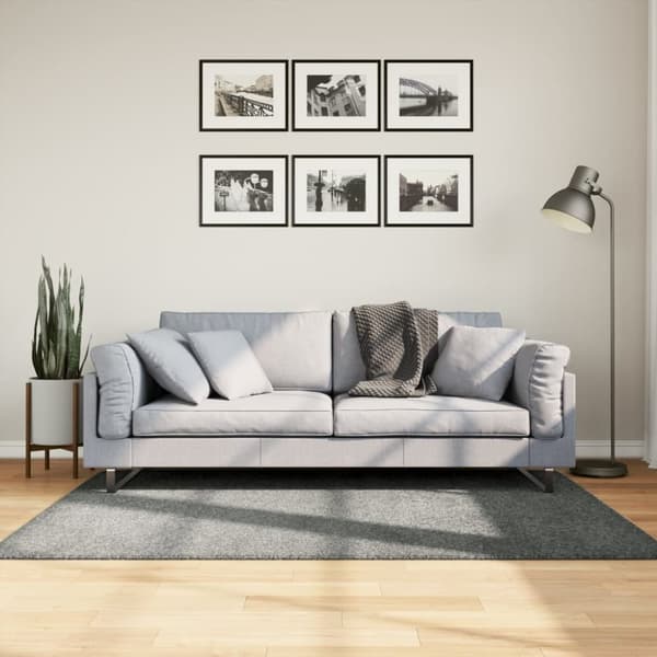 vidaXL Tykt teppe PAMPLONA høy luv moderne grønn 120x170 cm